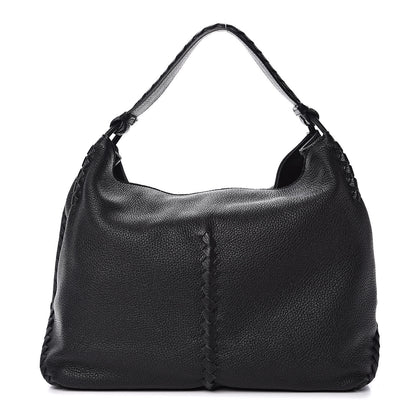 Bottega Veneta Cervo Lavato Deerskin Hobo Black 1 of 12