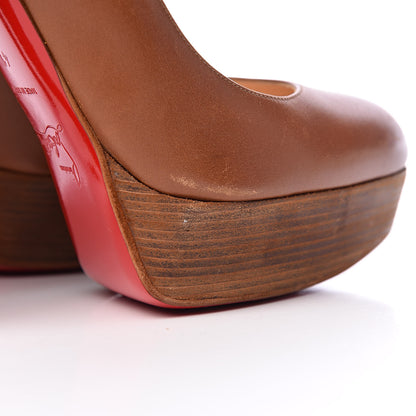 Christian Louboutin Calfskin Bibi 140 Pumps 41 Brown 10 of 17