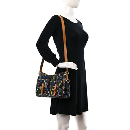 Louis Vuitton Monogram Multicolor Lodge GM Black 2 of 9