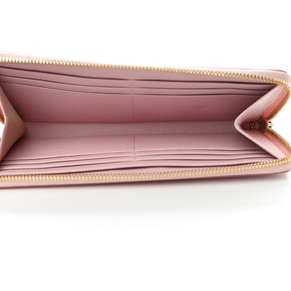 MCM Visetos Large Zip Around Wallet Pink 4 of 6