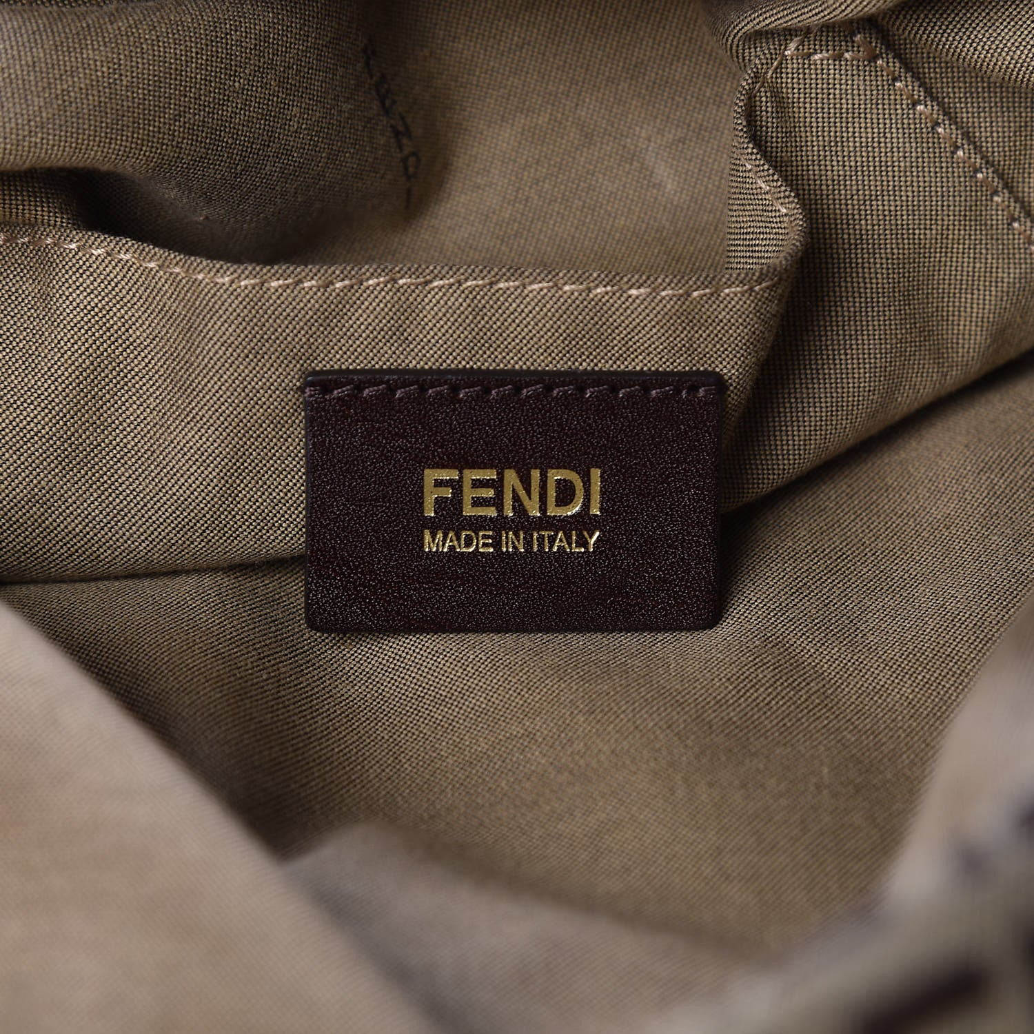 Fendi Zucchino Patent Boston Mogano Panna Canna di Fucile 8 of 11