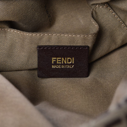 Fendi Zucchino Patent Boston Mogano Panna Canna di Fucile 8 of 11