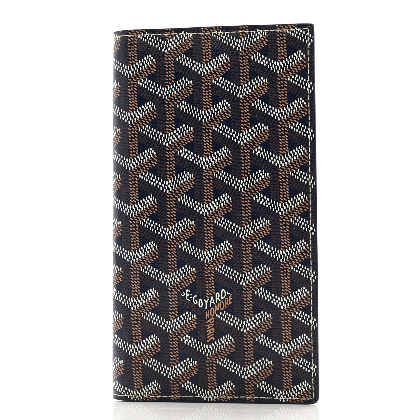 Goyardine Long Bi-Fold Wallet Navy