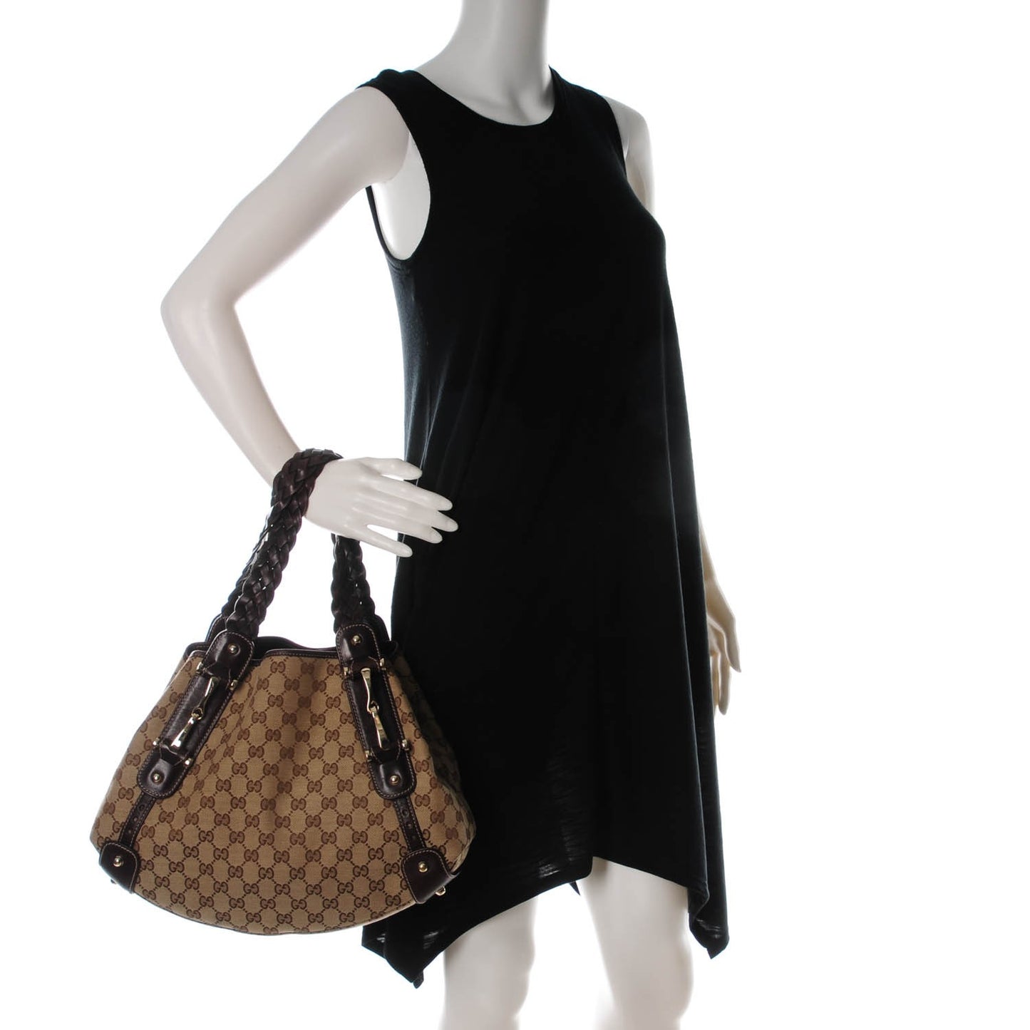 Monogram Small Pelham Shoulder Bag Dark Brown