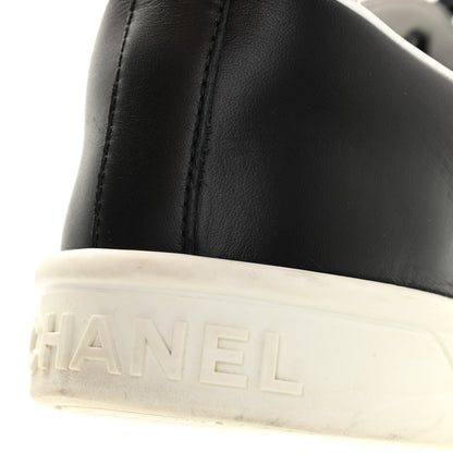 Chanel Calfskin CC Womens Sneakers 40 Black 8 of 17