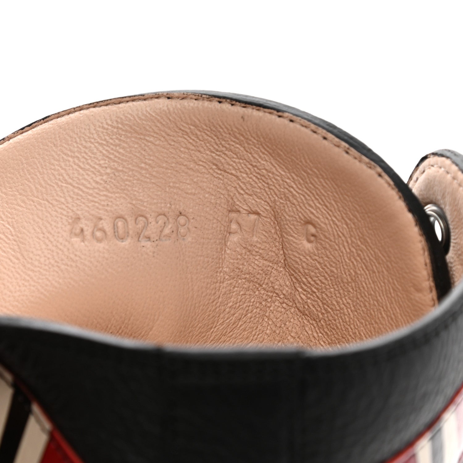 Gucci Calfskin Kingsnake Womens High Top Sneakers 37 Black 7 of 7