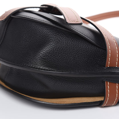 Loewe Grained Calfskin Small Gate Crossbody Bag Pecan Black 9 of 9