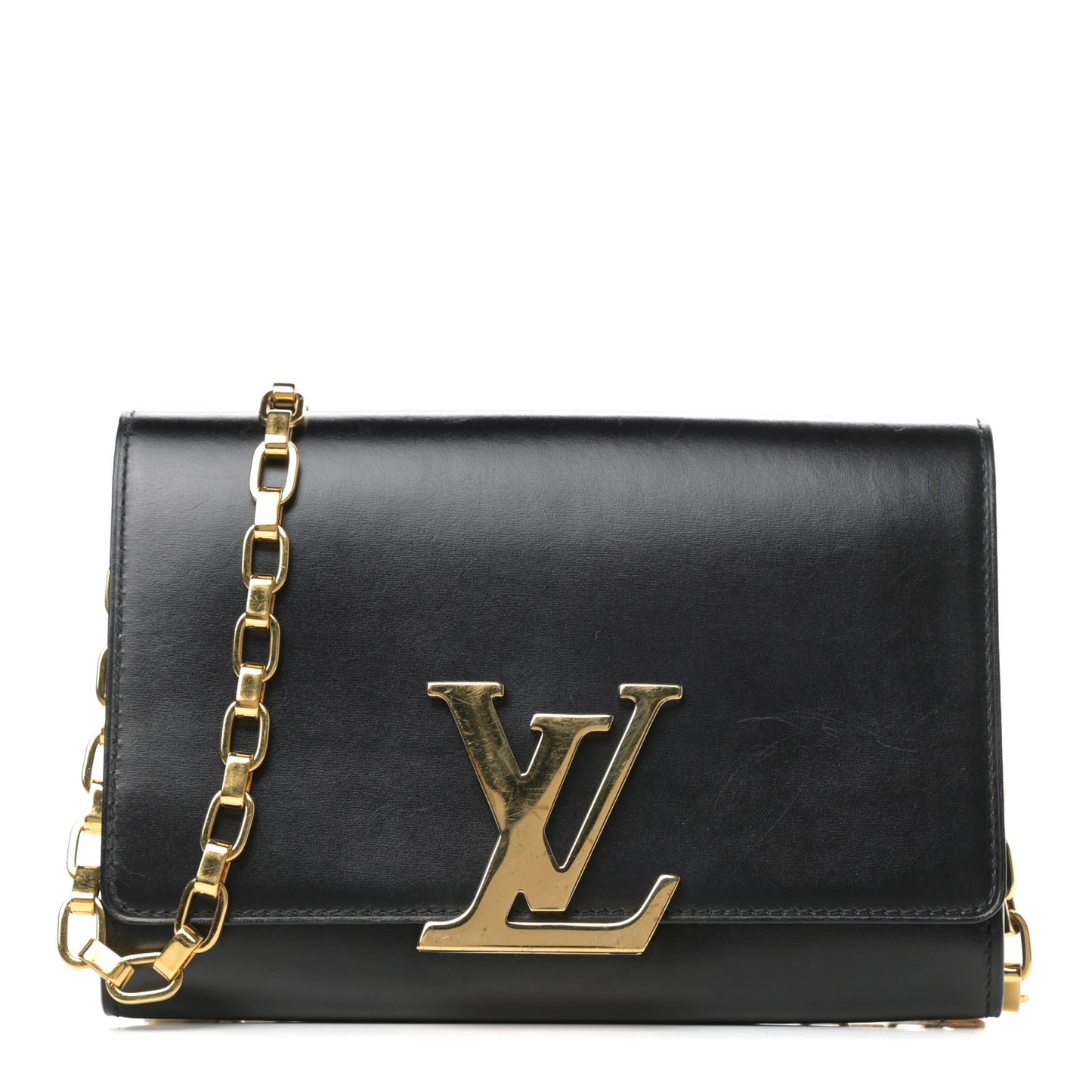 Calfskin Chain Louise MM Black