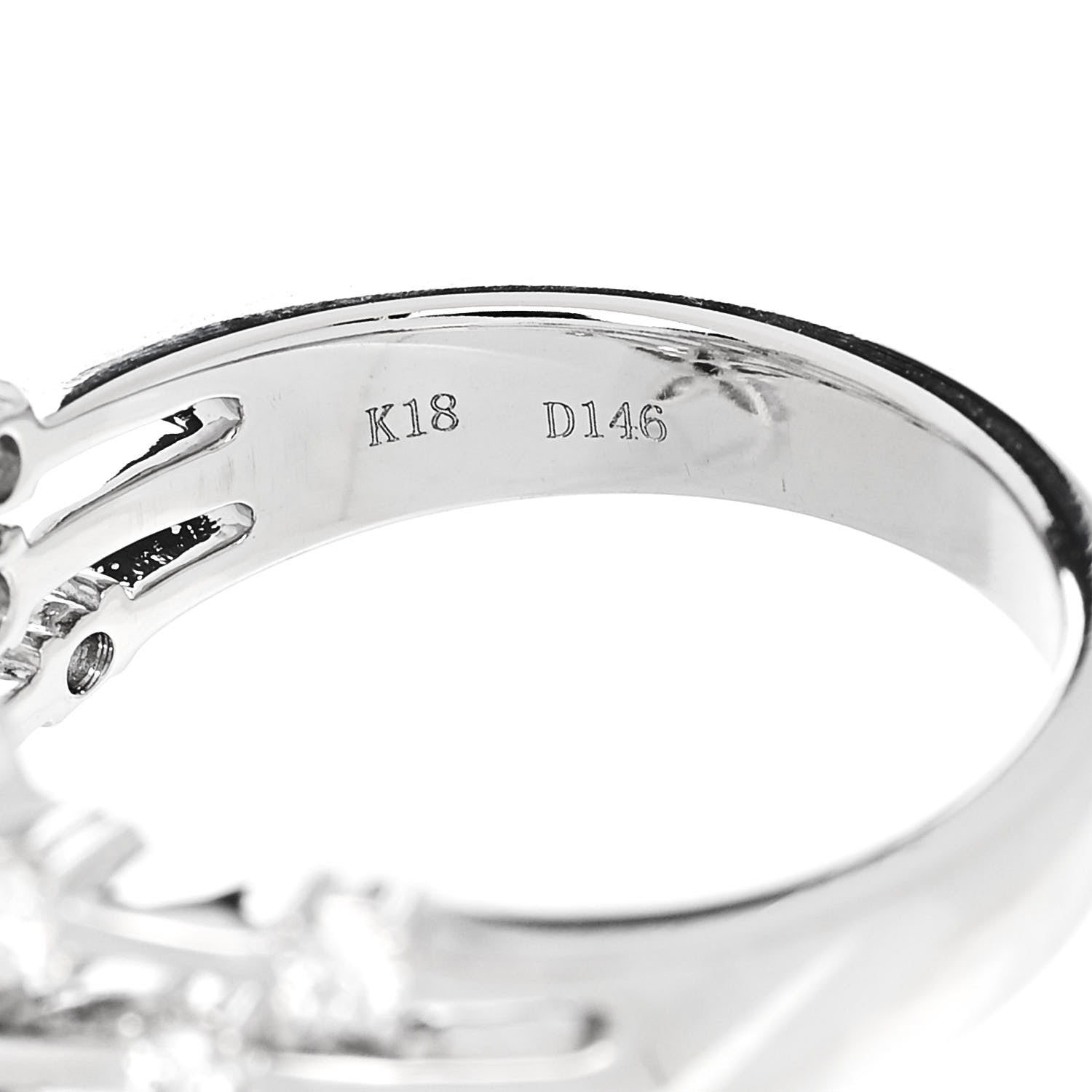 Parker & West by FASHIONPHILE 18K White Gold Diamond 1.46ctw Flower Ring 53 6.5 9 of 9