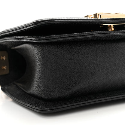 Chanel Caviar Chevron Quilted Mini Boy Flap Black 9 of 10