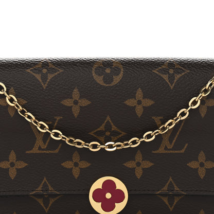 Louis Vuitton Monogram Flore Chain Wallet Fuchsia 7 of 9