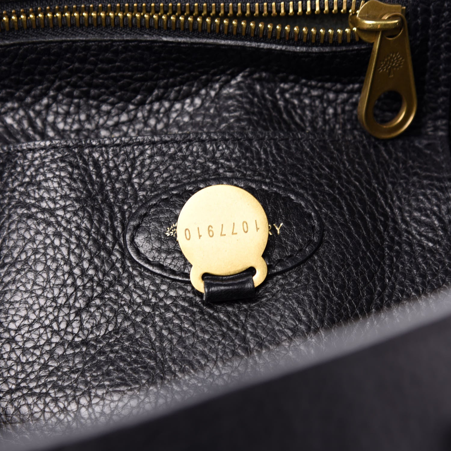 Mulberry Natural Leather Bayswater Black 7 of 10