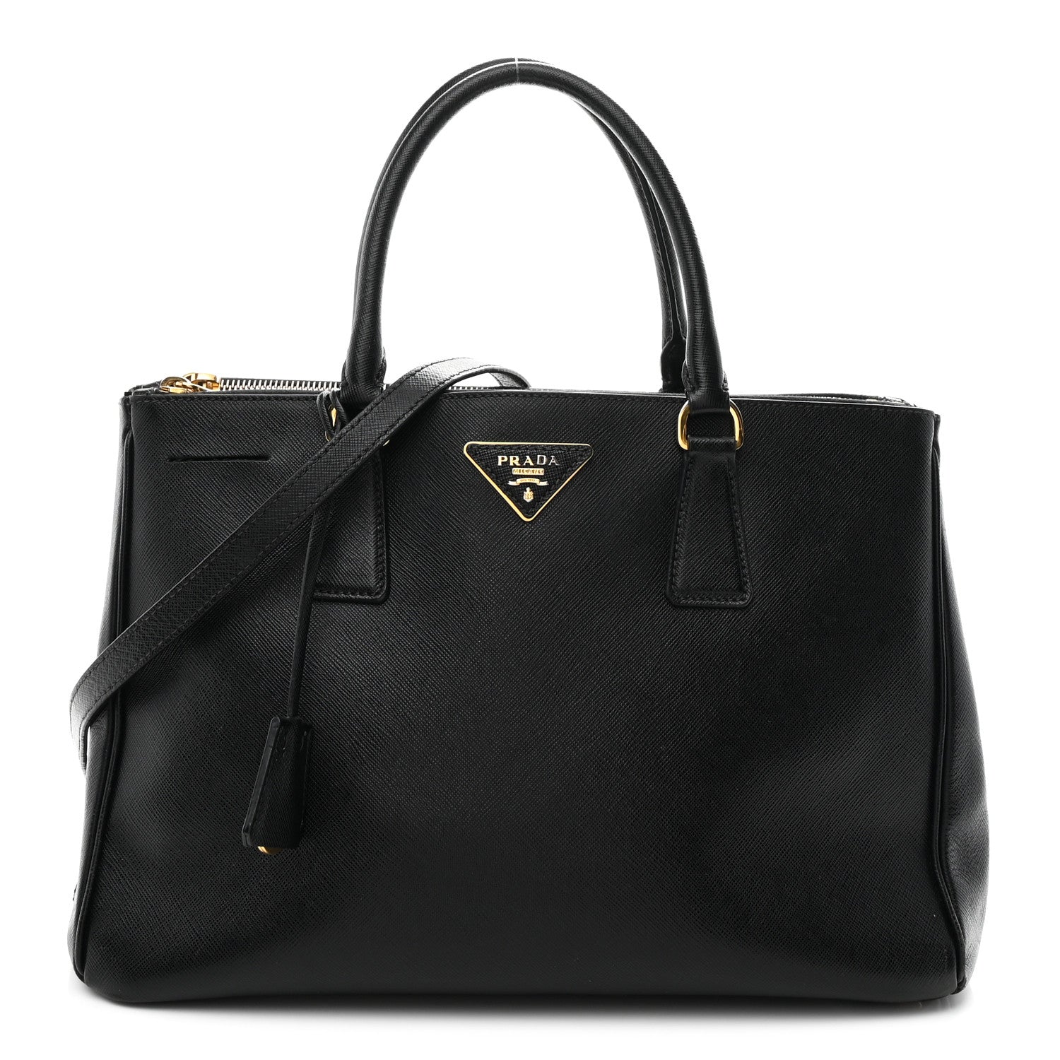 Prada Saffiano Medium Galleria Double Zip Tote Black 1 of 11