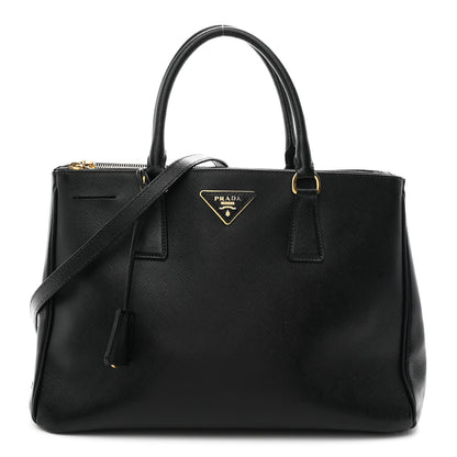 Prada Saffiano Medium Galleria Double Zip Tote Black 1 of 11
