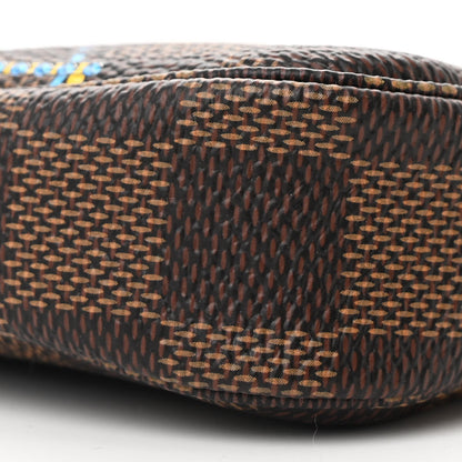 Louis Vuitton Damier Ebene 2020 Christmas Animation Big Wheel Mini Pochette Accessories Rose Ballerine 10 of 11