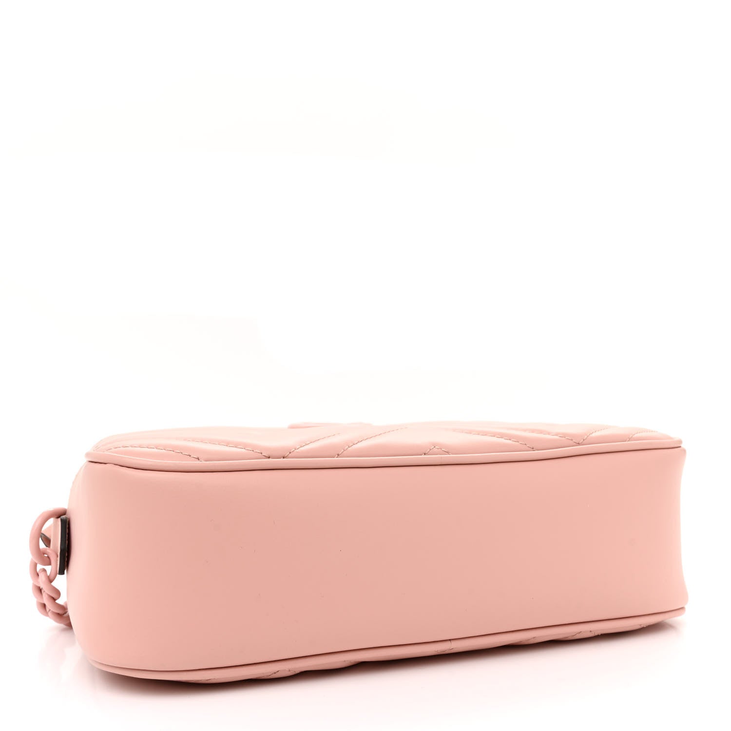 Gucci Calfskin Matelasse Monochrome Small GG Marmont Chain Shoulder Bag Perfect Pink 4 of 10