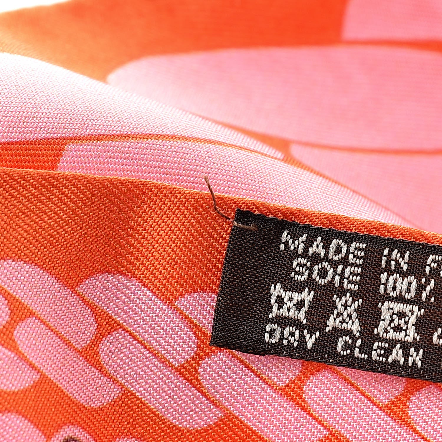 Hermes Silk Clic C'est Noue Twilly Orange Rose Poudre 6 of 6