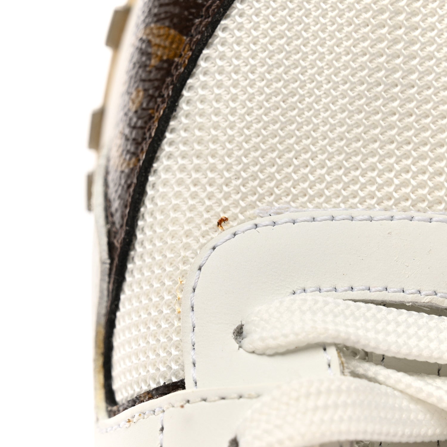 Louis Vuitton Calfskin Monogram Run Away Sneakers 37.5 White 15 of 17