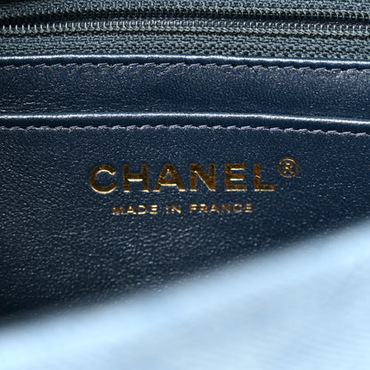 Chanel Washed Denim Quilted Mini Rectangular Flap Blue 6 of 11