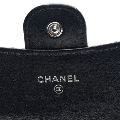 Chanel Lambskin Quilted Flap Card Holder Wallet So Black 6 of 7