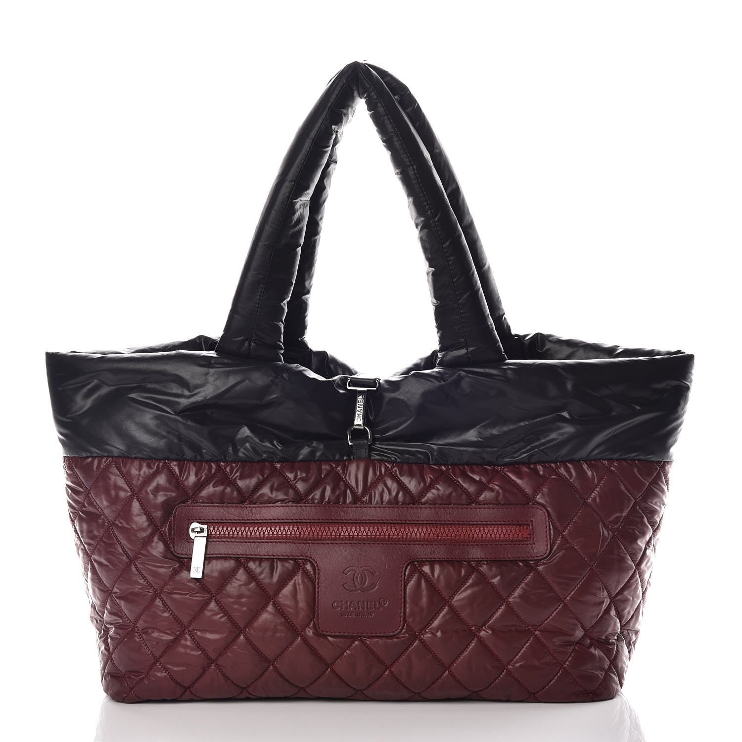 Chanel Nylon Quilted Medium Coco Cocoon Reversible Tote Black 3 of 15