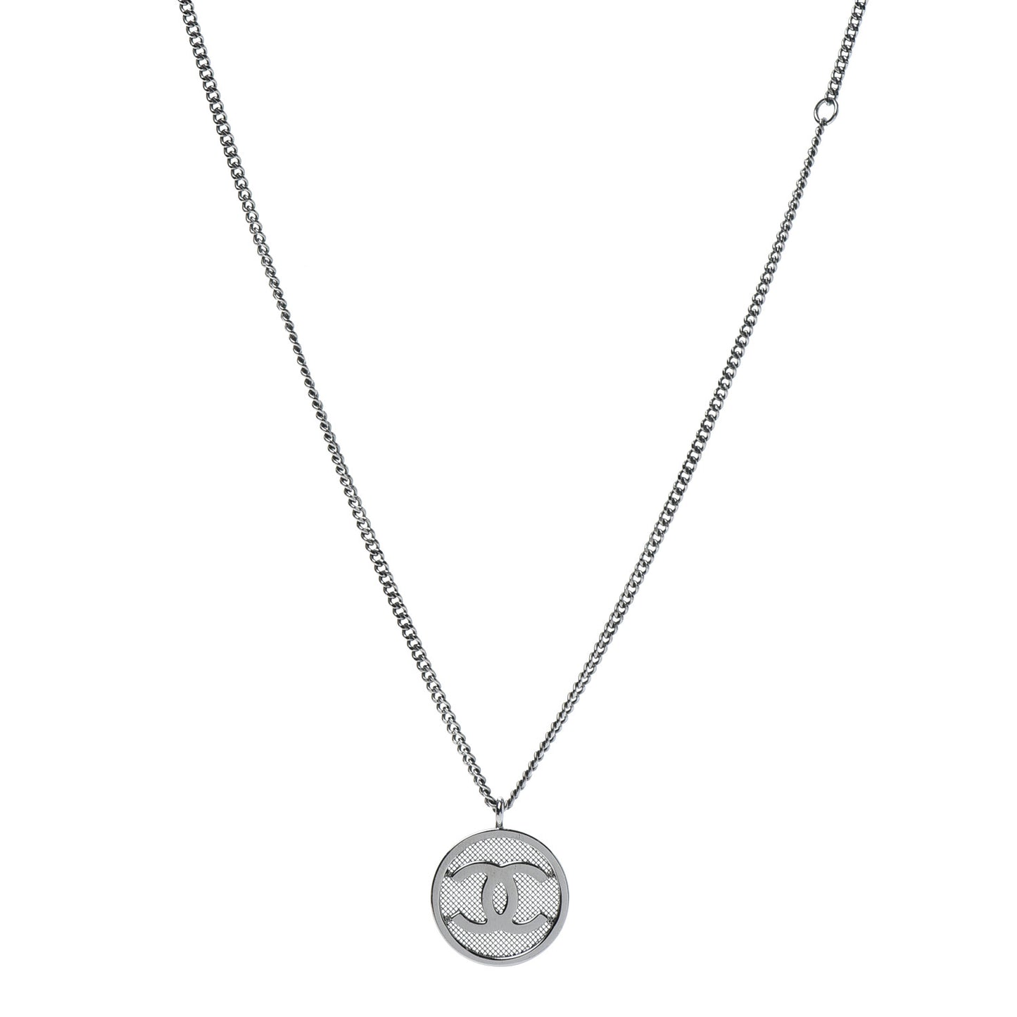 Mesh CC Necklace Silver