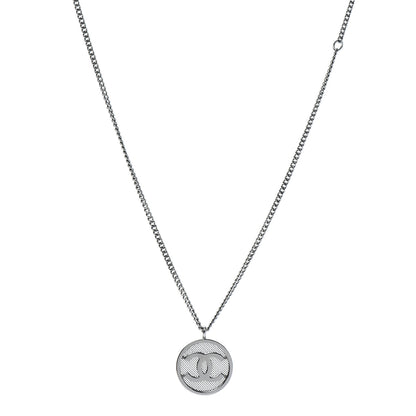 Chanel Mesh CC Necklace Silver 1 of 4