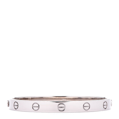 Cartier 18K White Gold LOVE Bracelet 17 3 of 8