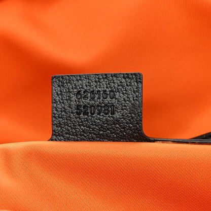 Gucci Econyl Nylon Monogram Off The Grid Utility Pocket Backpack Carrot Orange Black 7 of 16