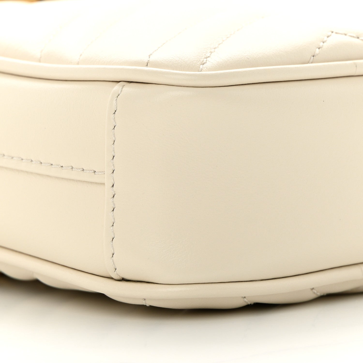 Gucci Calfskin Matelasse GG Marmont Mini Bag Coin Purse Mystic White Perfect Pink 11 of 13