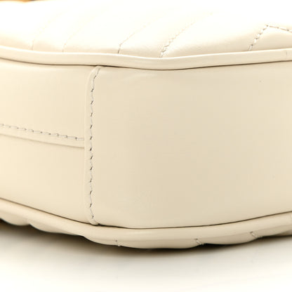 Gucci Calfskin Matelasse GG Marmont Mini Bag Coin Purse Mystic White Perfect Pink 11 of 13