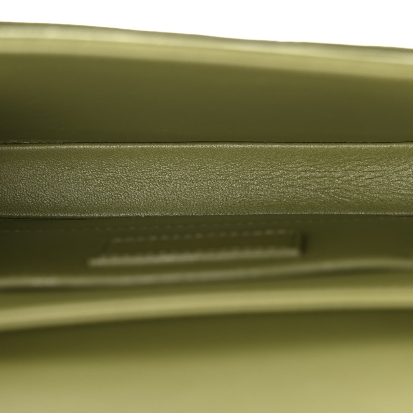 Ostrich Small Solferino Satchel Vert Olive