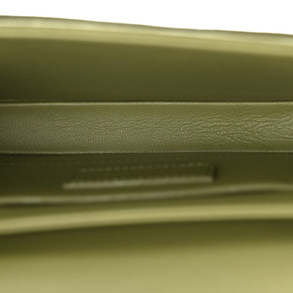 Saint Laurent Ostrich Small Solferino Satchel Vert Olive 5 of 11
