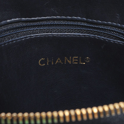 Chanel Lambskin Quilted Shoulder Bag Navy Blue 5 of 8