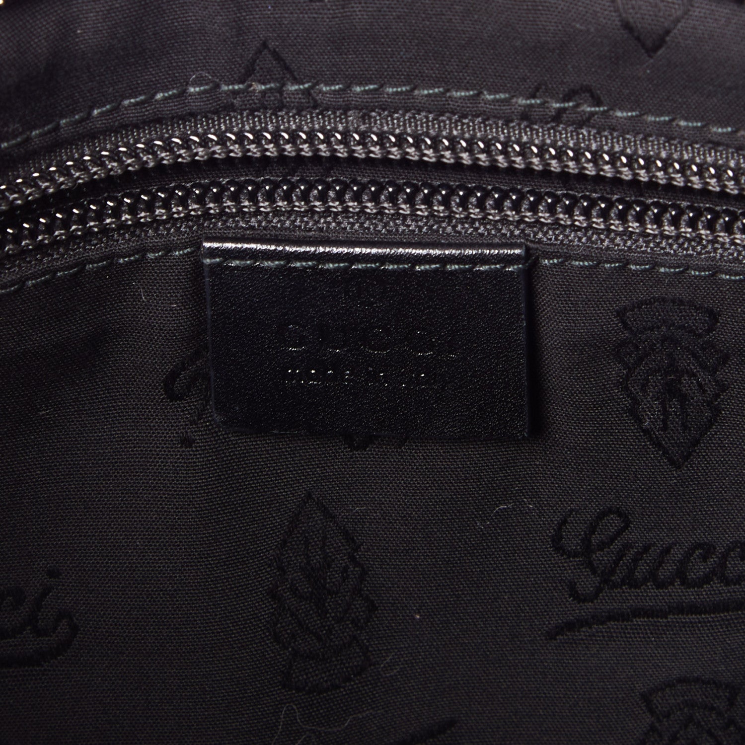 Gucci Imprime Monogram Medium Flat Messenger Bag Black 7 of 8