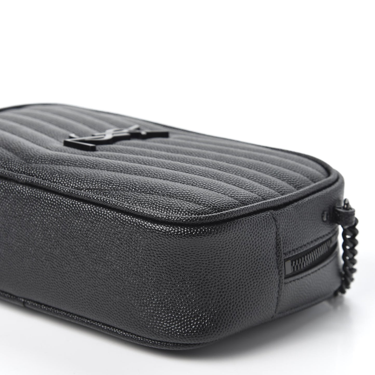 Grain De Poudre Matelasse Monogram Mini Lou Camera Bag Black