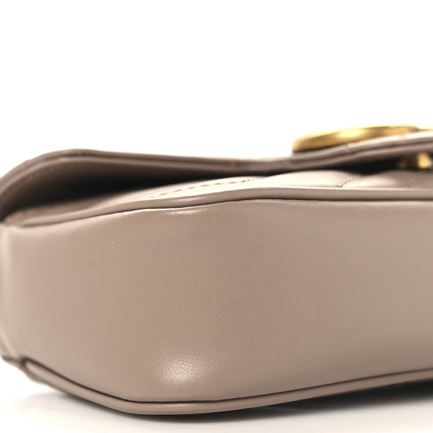 Calfskin Matelasse Super Mini GG Marmont Shoulder Bag Porcelain Rose