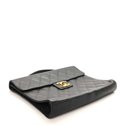 Chanel Caviar Quilted Briefcase Laptop Bag Black 4 of 11
