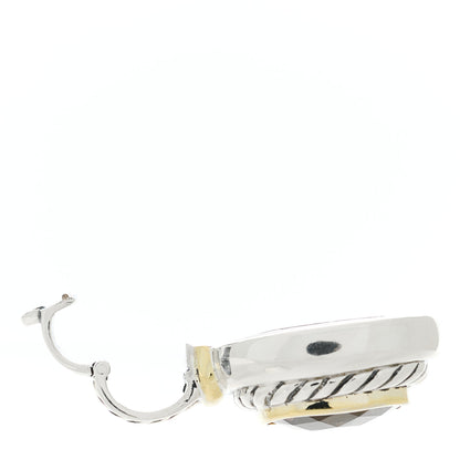 David Yurman Sterling Silver 14K Yellow Gold Citrine 12mm Albion Enhancer Pendant 4 of 4