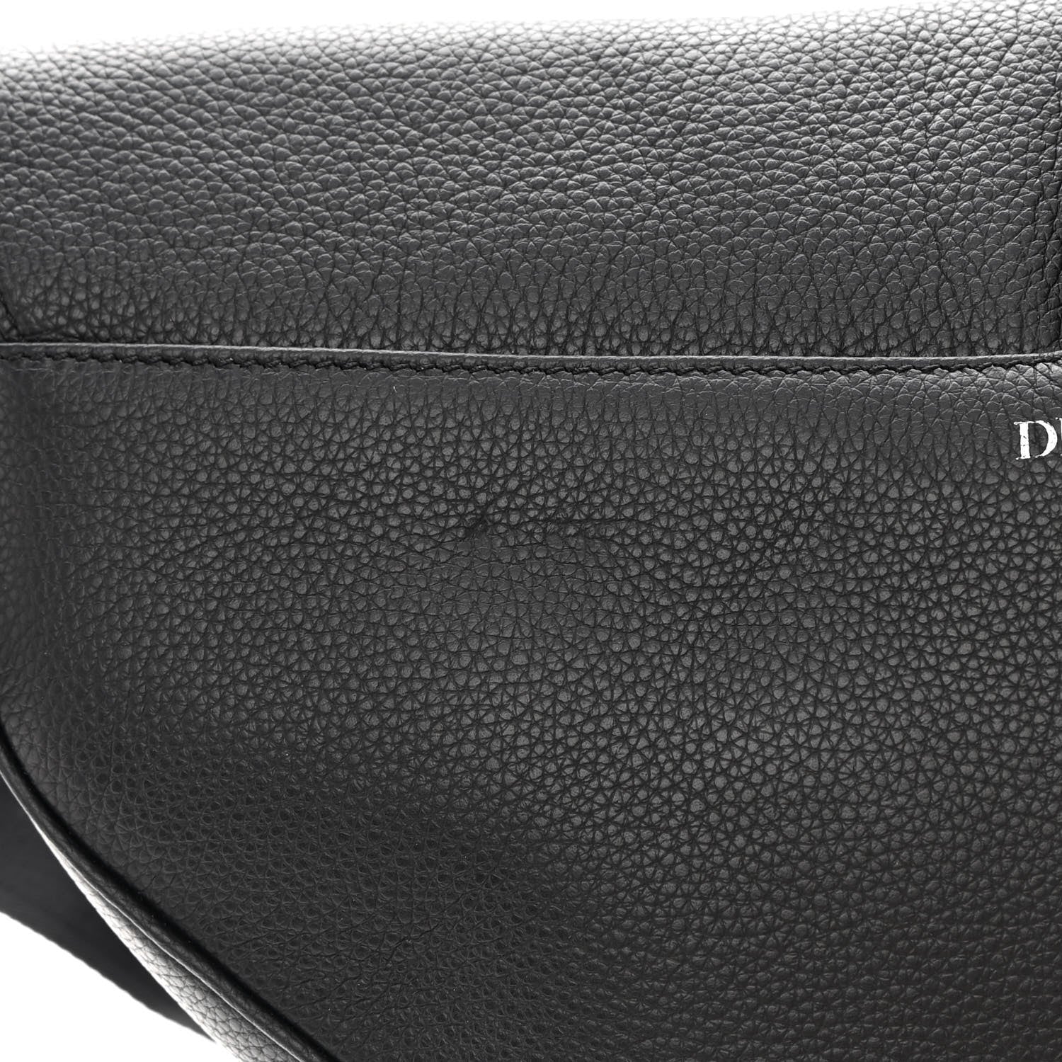 Christian Dior Grained Calfskin Mens Maxi Saddle Bag Back 13 of 15