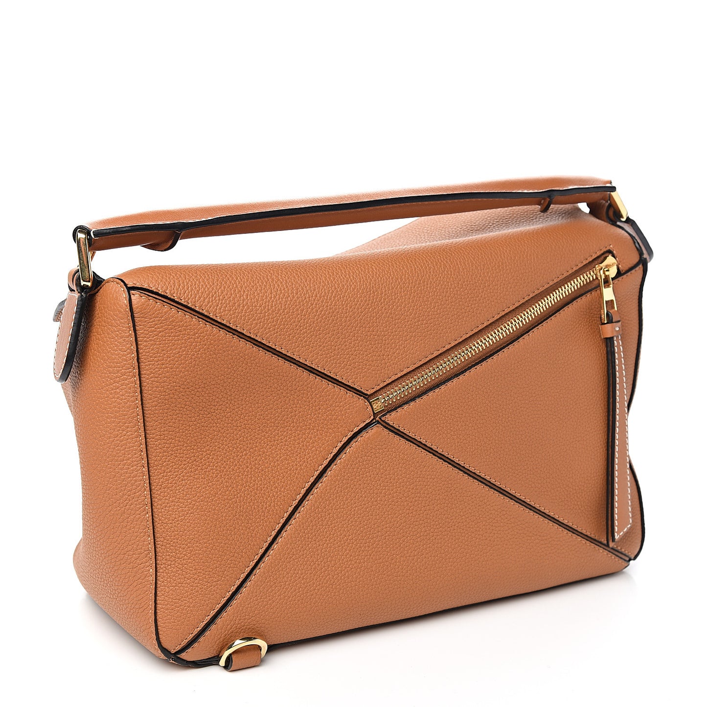 Calfskin Medium Puzzle Bag Light Caramel