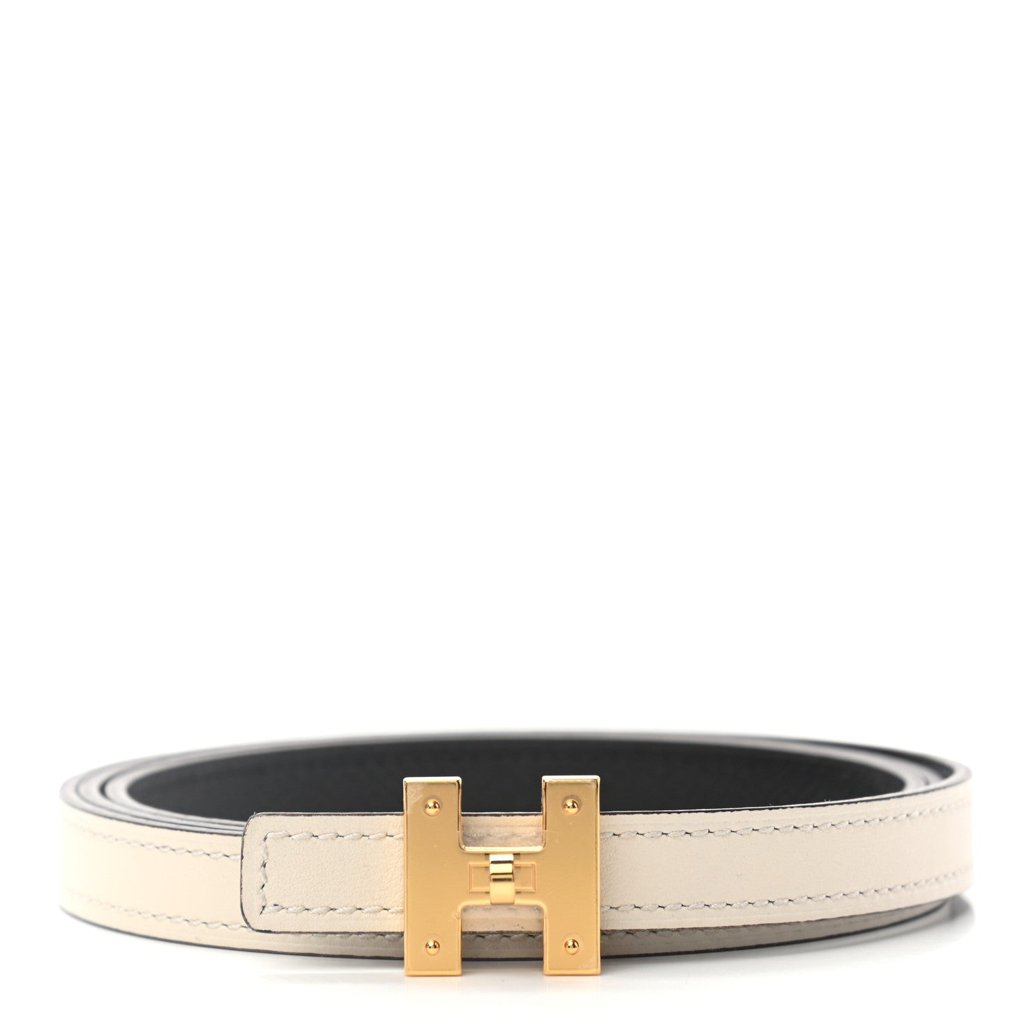 Hermes Swift Epsom 13mm H Kelly Belt 90 Nata Black 1 of 6