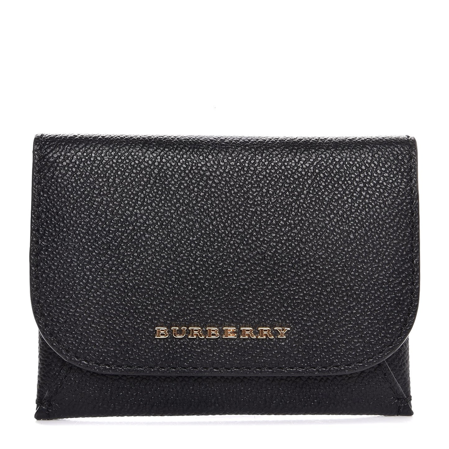 Grainy Calfskin Card Case Black