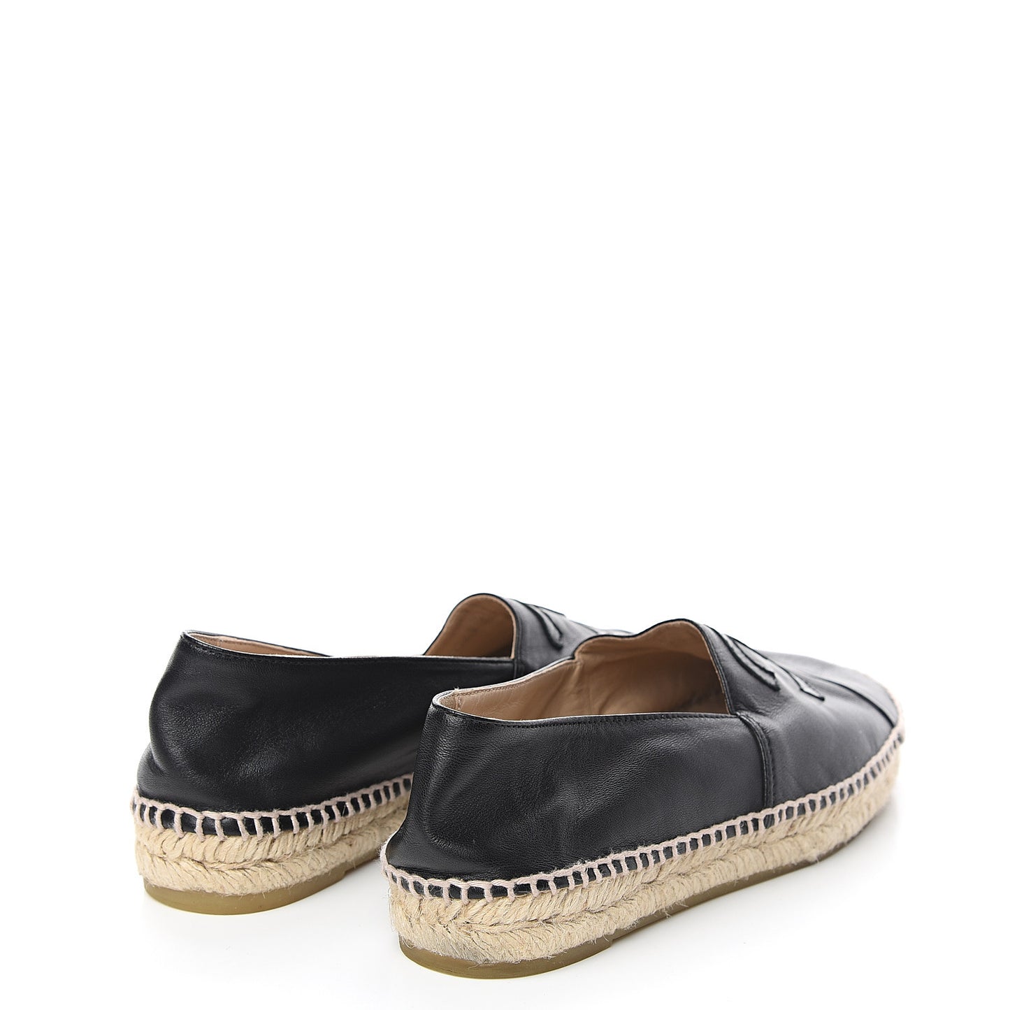 Lambskin CC Espadrilles 36 Black