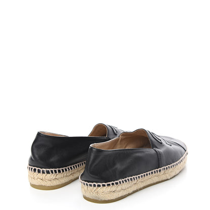 Chanel Lambskin CC Espadrilles 36 Black 4 of 8