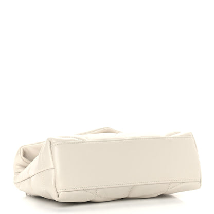 Saint Laurent Lambskin Quilted Toy Loulou Puffer Monogram Chain Satchel Crema Soft 4 of 5