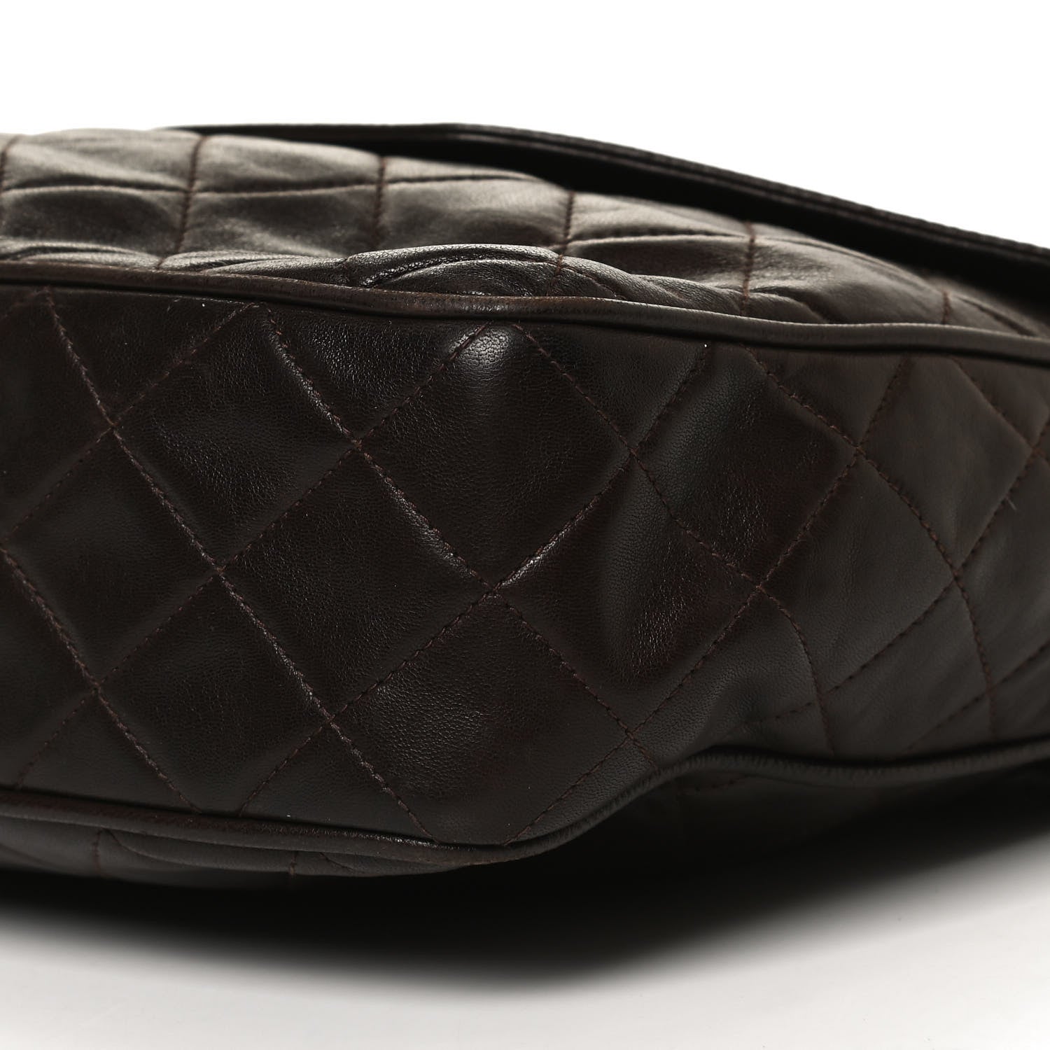 Chanel Lambskin Quilted Tassel Camera Case Brown 9 of 9