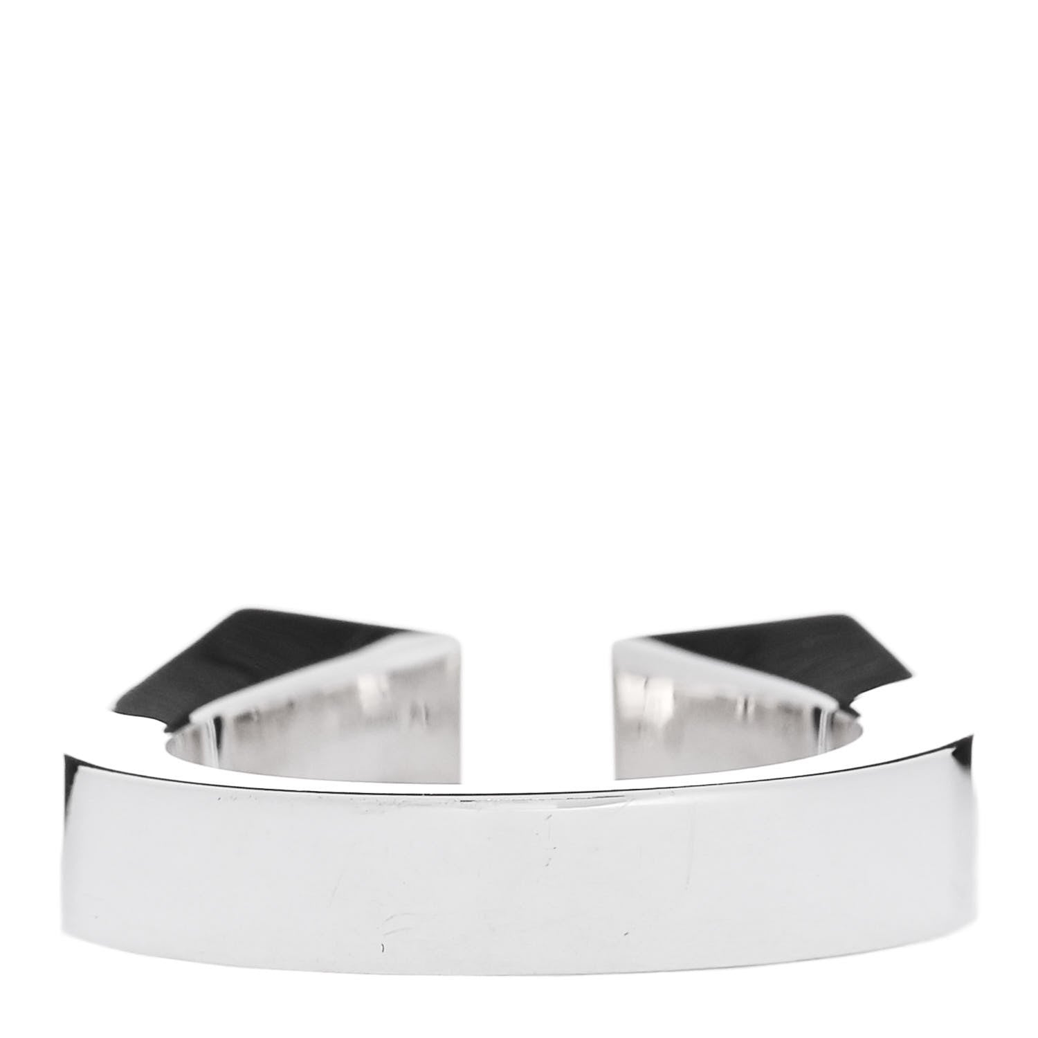 Hermes Sterling Silver Large Clou de Forge Ring 53 6.5 3 of 6