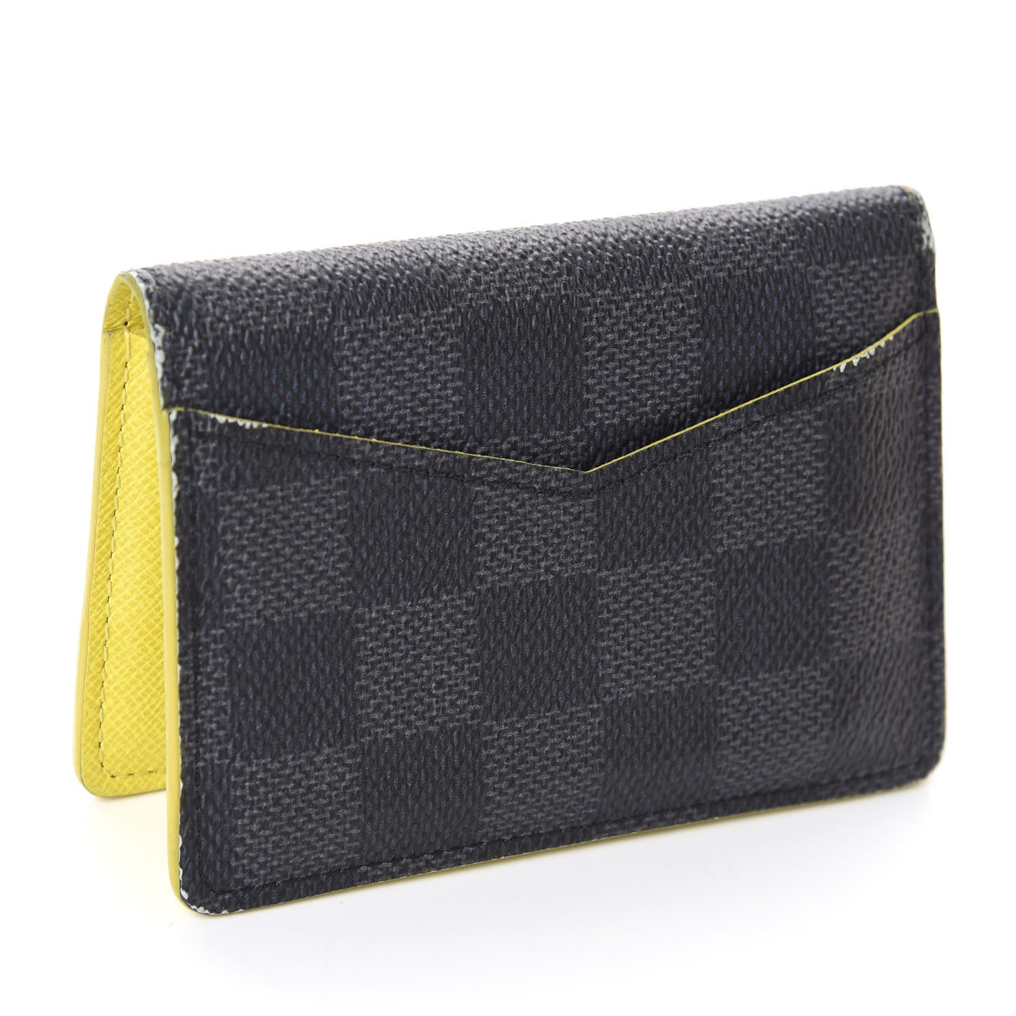 Damier Graphite Logo Pocket Organizer Yellow