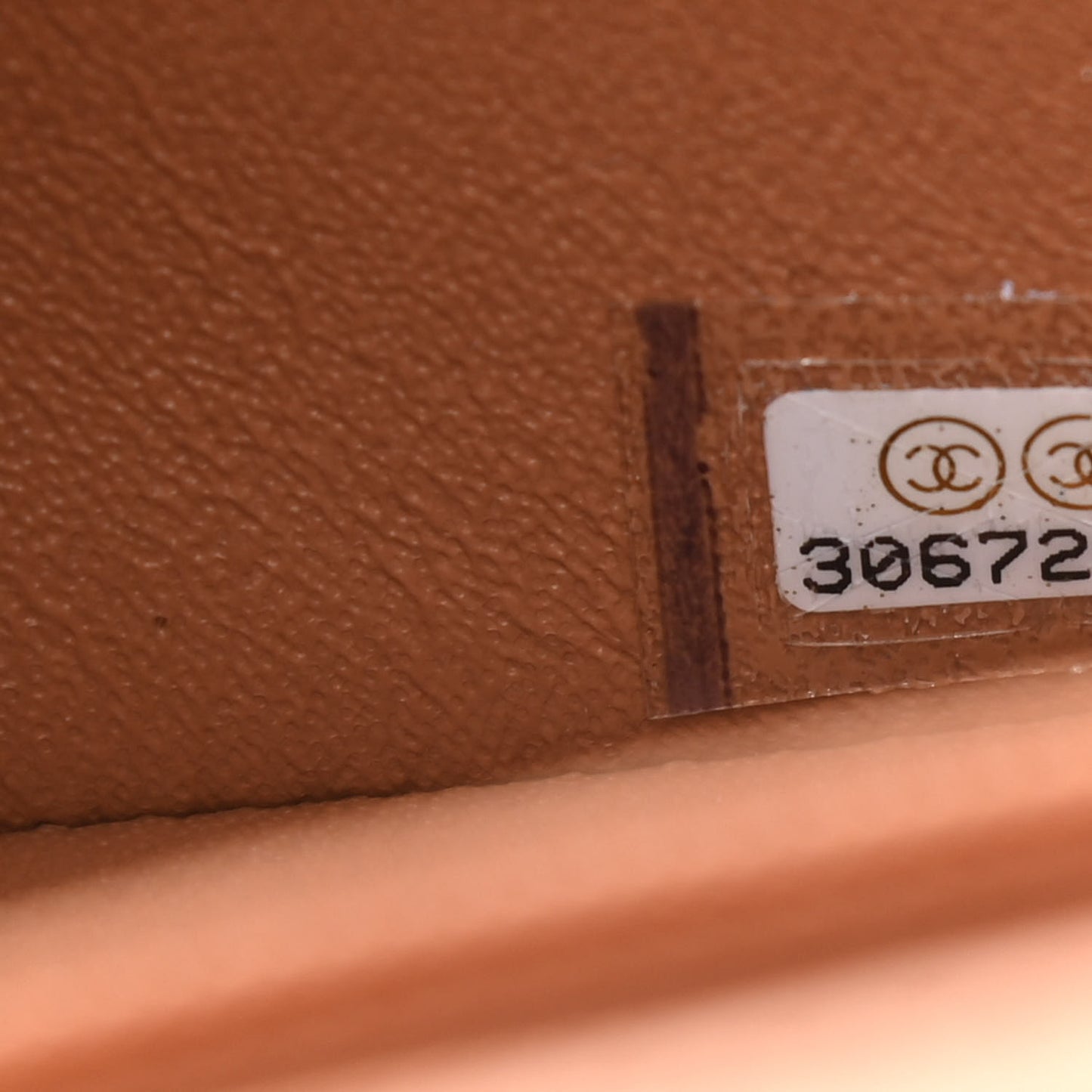 Lambskin Quilted Mini Rectangular Flap Brown